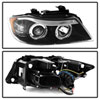 SPYDER 5009005 | Spyder BMW E90 3-Series 4Dr Halo Amber Eyebrow ( Replaceable Eyebrow Bulbs ) Projector Headlights - Black - (PRO-YD-BMWE9005-AM-BK); 2006-2008 Alternate Image 3