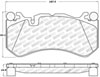 Stoptech 309.12911 | StopTech Sport Brake Pads Mercedes-Benz SL600 4 Pad Front Caliper, Front; 2008-2010 Alternate Image 6