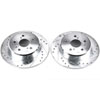 PowerStop jbr738xpr | Power Stop 99-03 Lexus RX300 Rear Evolution Drilled & Slotted Rotors - Pair; 1999-2003 Alternate Image 2