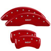 MGP 34209SMGPRD | MGP 4 Caliper Covers Engraved Front & Rear MGP Red finish silver ch; 2015-2020 Alternate Image 6