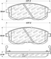 Stoptech 308.06530 | StopTech Street Brake Pads Nissan Sentra SE-R, Front; 2002-2006 Alternate Image 1