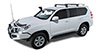 Rhino-Rack ja9454 | 10-21 Lexus GX 460 4 Door SUV Front/Middle Heavy Duty RCH 2 Bar Roof Rack - Silver; 2010-2021 Alternate Image 3