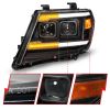 ANZO 111597 | 09-20 Nissan Frontier Black Projector Plank Style DRL w/ Switchback & Sequential LED DRL; 2009-2020 Alternate Image 2