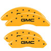 MGP 34006SDNLYL | 4 Caliper Covers Engraved Front & Rear Denali Yellow Finish Black Char 2003 GMC Safari; 2003-2003 Alternate Image 2