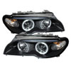 SPYDER 5077141 | Spyder BMW E46 3 SERIES 2 DR Projector Headlight - Halogen Model Only ( Not Compatible With Xenon/HID Model ) - LED Halo - Black - High H1 (Included) - Low H7 (Included); 2004-2006 Alternate Image 1