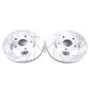 PowerStop jbr712xpr | Power Stop 92-01 Lexus ES300 Front Evolution Drilled & Slotted Rotors - Pair; 1992-2001 Alternate Image 2