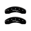 MGP 14030SSSRBK | 4 Caliper Covers Engraved Front & Rear SSR Black finish silver ch; 2006-2006 Alternate Image 2