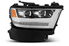 AlphaRex 880514 | Ram 1500HD PRO-Series Proj Headlight Plnk Styl Chrm w/Activ Light/Seq Signal/Plnk DRL; 2019-2022 Alternate Image 4