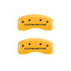 MGP 13008SCV6YL | 4 Caliper Covers Engraved Front & Rear C6/Corvette Yellow finish black ch; 2005-2013 Alternate Image 3