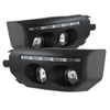 SPYDER 5075161 | Spyder Toyota FJ Cruiser Fog Lights With LED Daytime Running Lights - Black - (FL-DRL-TFJ07-BK); 2007-2011 Alternate Image 1