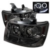 SPYDER 5009661 | Spyder Chevrolet Avalanche Halo LED ( Replaceable LEDs ) Projector Headlights - Smoke - (PRO-YD-CSUB07-HL-SM); 2007-2012 Alternate Image 2