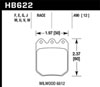 Hawk Performance HB622E.550 | Hawk Wilwood DLS 6812 Blue 9012 Race Brake Pads Alternate Image 7