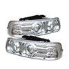 SPYDER 5009609 | Spyder Chevrolet Suburban 1500/2500 Halo LED ( Replaceable LEDs ) Projector Headlights - Chrome - (PRO-YD-CS99-HL-C); 2000-2006 Alternate Image 1