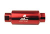 Aeromotive 12340 | In-Line Filter - (AN-10) 10 Micron Microglass Element Red Anodize Finish Alternate Image 1