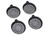 WeatherTech 8a3ccst | Car Coasters Set of 4 Black - 2 Small 2 Large Alternate Image 2