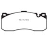 EBC dp31995c | 08-10 BMW 135 3.0 Twin Turbo Redstuff Front Brake Pads Alternate Image 1