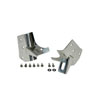 Rugged Ridge 11028.02 | 97-06 Jeep Wrangler Stainless Steel Windshield Light Brackets; 1997-2006 Alternate Image 1