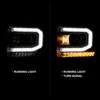 ANZO 111485 | 2016-2019 Gmc Sierra 1500 Projector Headlight Plank Style Black w/ Sequential Amber Signal; 2016-2019 Alternate Image 2