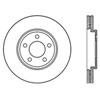 Stoptech 127.61072L | StopTech Mercury Grand Marquis Sport Drilled/Slotted Rotor, Front Left; 2003-2011 Alternate Image 2