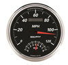 AutoMeter 1291 | Autometer Designer Black II 5in 120 MPH & 8k RPM In-Dash Tach/Speedo Alternate Image 1