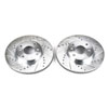 PowerStop jbr795xpr | Power Stop 98-99 Acura CL Front Evolution Drilled & Slotted Rotors - Pair; 1998-1999 Alternate Image 2