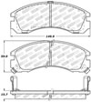 Stoptech 309.05300 | StopTech Sport Brake Pads Mitsubishi 3000GT Spyder SL, Front; 1995-1996 Alternate Image 2