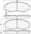 Stoptech 308.15840 | StopTech Street Brake Pads Honda Ridgeline, Front; 2012-2014 Alternate Image 1