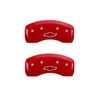 MGP 14247SBOWRD | 4 Caliper Covers Engraved Front/Rear Red Powder Coat Finish Sil. Charac 18-19 Chevy Equinox; 2018-2022 Alternate Image 6