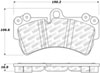 Stoptech 308.09770 | StopTech Street Brake Pads Volkswagen Touareg 350mm Front Disc, Front; 2004-2010 Alternate Image 1