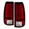 SPYDER 5081926 | Spyder Chevy Silverado 1500/2500 Version 2 LED Tail Lights - Red Clear - (ALT-YD-CS03V2-LED-RC); 2003-2006 Alternate Image 2