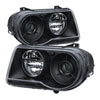 SPYDER 9026584 | Xtune Chrysler 300C w/ Halogen Projection Style Only 05-10 Headlights Black HD-JH-C300C-BK; 2005-2010 Alternate Image 1