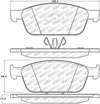 Stoptech 305.16450 | StopTech Street Select Brake Pads Ford Transit Connect, Front; 2014-2018 Alternate Image 1