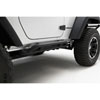 Rugged Ridge 11504.23 | RRC Rocker Guards Black 07-18 2-Door Jeep Wrangler; 2007-2018 Alternate Image 1