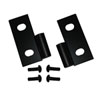 Rugged Ridge 11202.03 | 76-06 Jeep CJ / Jeep Wrangler Black Lower Door Hinge Brackets; 1976-2006 Alternate Image 2