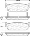 Stoptech 308.05880 | StopTech Street Brake Pads Infiniti M45, Rear; 2003-2004 Alternate Image 1