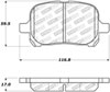 Stoptech 308.07070 | StopTech Street Brake Pads Toyota Solara, Front; 1999-2003 Alternate Image 1