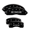 MGP 10041SFRDBK | 4 Caliper Covers Engraved Front & Rear Oval logo/Ford Black finish silver ch; 2006-2010 Alternate Image 5