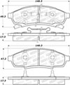 Stoptech 308.03760 | StopTech Street Brake Pads Pontiac Grand Prix, Front; 1988-1996 Alternate Image 1