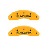 MGP 39020SILXYL | 4 Caliper Covers Engraved Front Acura Rear ILX Yellow Finish Black Char 2017 Acura ILX; 2017-2020 Alternate Image 3