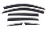 AVS 796002 | 07-11 Honda CR-V Ventvisor Low Profile Deflectors 6pc - Smoke w/Chrome Trim; 2007-2011 Alternate Image 1