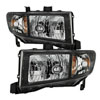 SPYDER 9025495 | Xtune Honda Ridgeline 06-13 Crystal Headlights Black HD-JH-HRID06-AM-BK; 2006-2013 Alternate Image 1