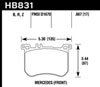 Hawk Performance HB831B.667 | Hawk 13-17 Mercedes-Benz SL550 HPS 5.0 Front Brake Pads; 2013-2017 Alternate Image 5