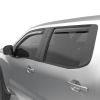 EGR 576041 | 2022+ Nissan Frontier In Channel Window Visors Front/Rear Set - Dark Smoke Crew Cab Alternate Image 2