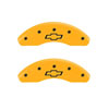 MGP 14230FBOWYL | 2 Caliper Covers Engraved Front Bowtie Yellow Finish Black Char 2006 Chevrolet HHR; 2006-2010 Alternate Image 1