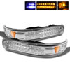 SPYDER 5014573 | xTune Chevrolet Silverado LED Amber Bumper Lights - Chrome; 1999-2002 Alternate Image 2