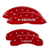 MGP 55001SHEMRD | 4 Caliper Covers Engraved Front & Rear Hemi Red finish silver ch; 2012-2012 Alternate Image 7