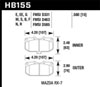 Hawk Performance HB155M.580 | Hawk 86-95 Mazda RX-7 (Exc 1992) Black Race Front Brake Pads; 1986-1995 Alternate Image 2