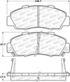 Stoptech 309.05031 | StopTech Sport Brake Pads Acura NSX, Front; 1991-2005 Alternate Image 1