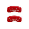 MGP 39022SACURD | 4 Caliper Covers Engraved Front & Rear Acura Red Finish Silver Char 2017 Acura RDX; 2016-2018 Alternate Image 6