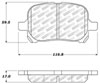 Stoptech 305.07070 | StopTech Street Select Brake Pads Toyota Solara, Front; 1999-2003 Alternate Image 1